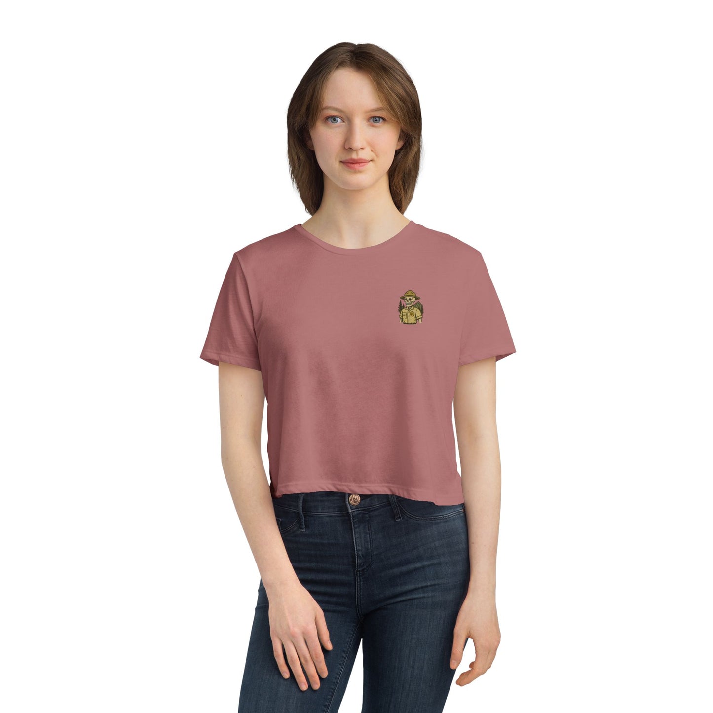 "Green and Grey, Til My Final Day" Crop Top Tee Bella