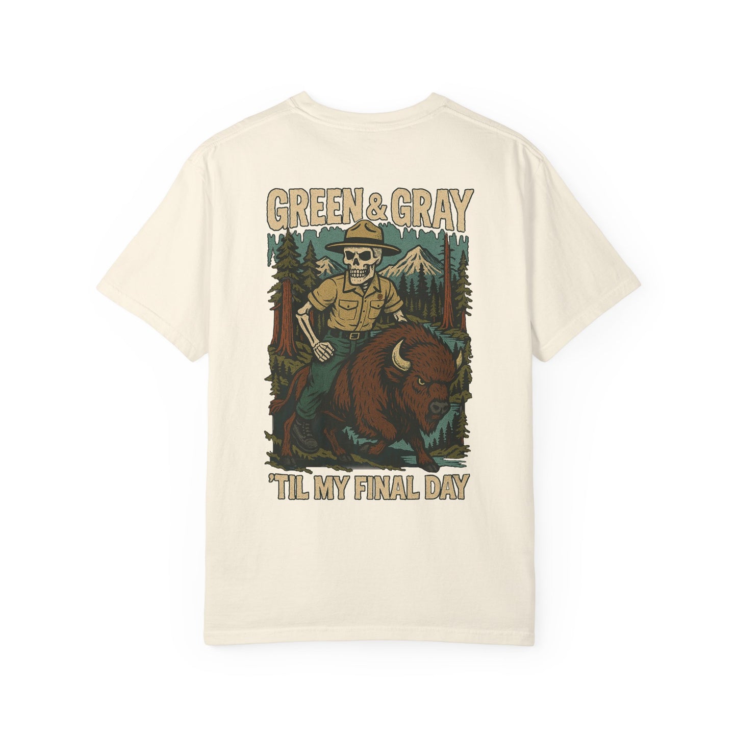 "Green and Grey, Til My Final Day" Premium T-Shirt