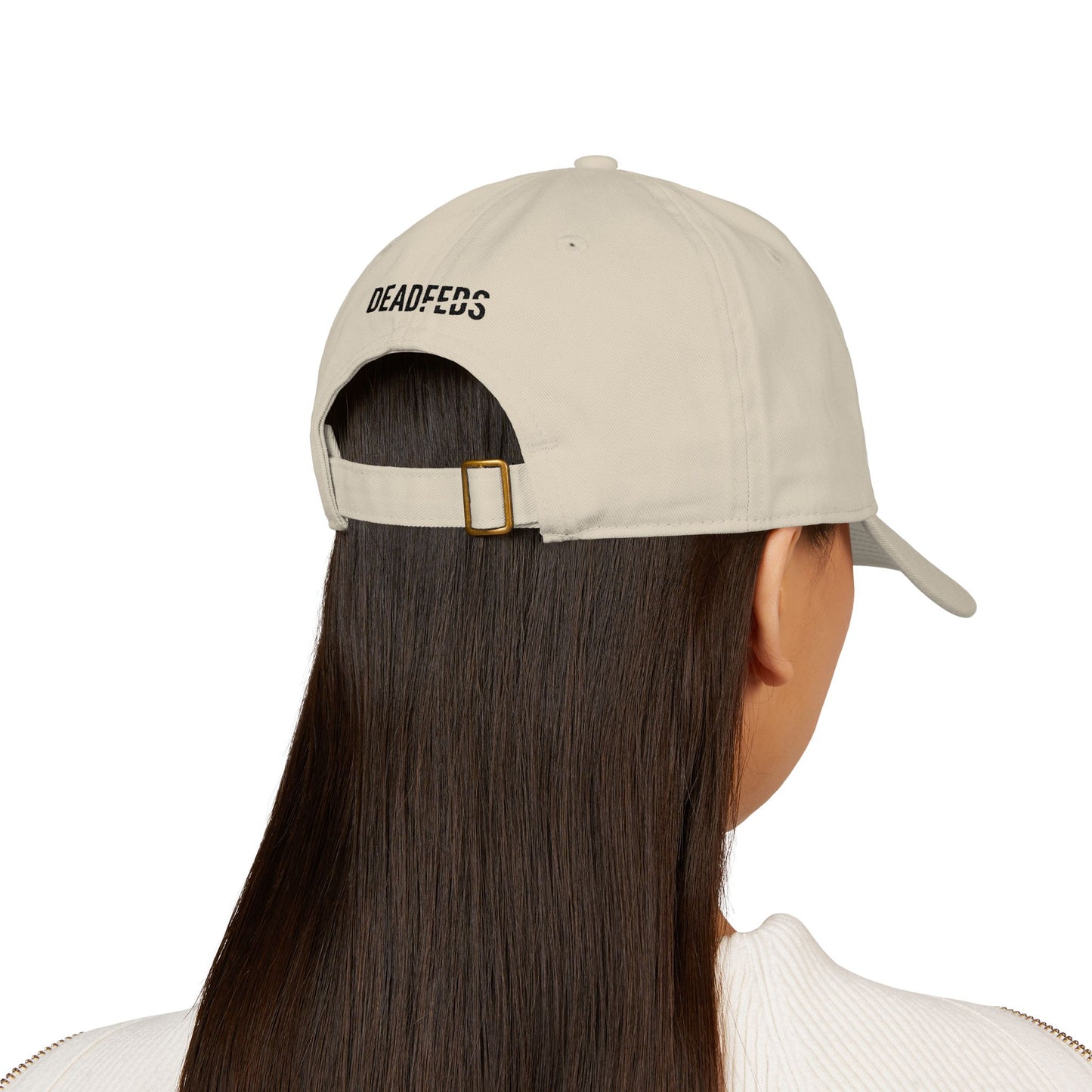 'Together in Trauma' Vintage Skeleton Dance Dad Hat - Embroidered Organic Hat
