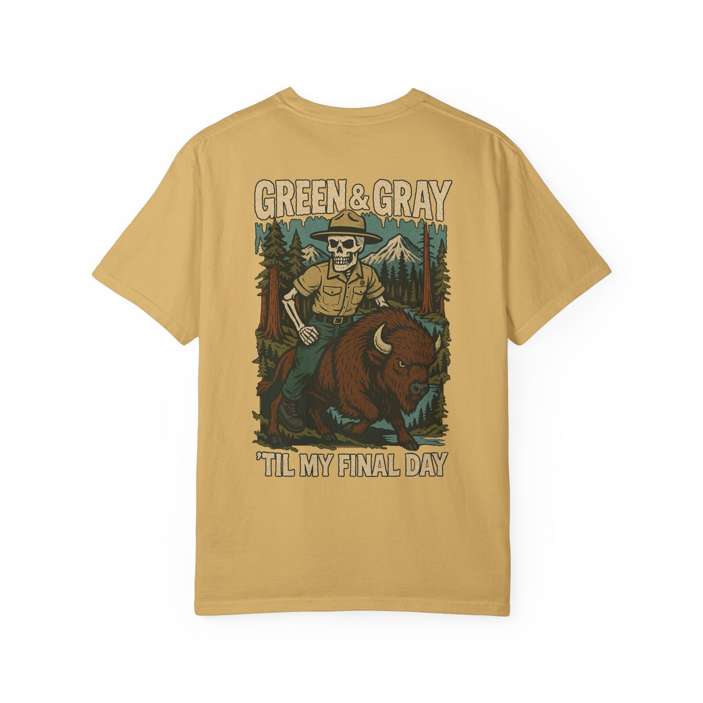 "Green and Grey, Til My Final Day" Premium T-Shirt