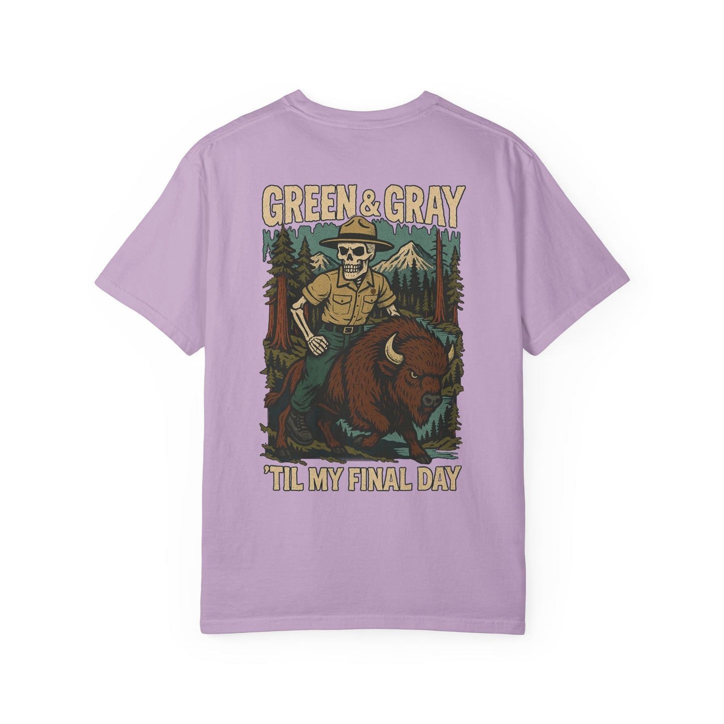 "Green and Grey, Til My Final Day" Premium T-Shirt