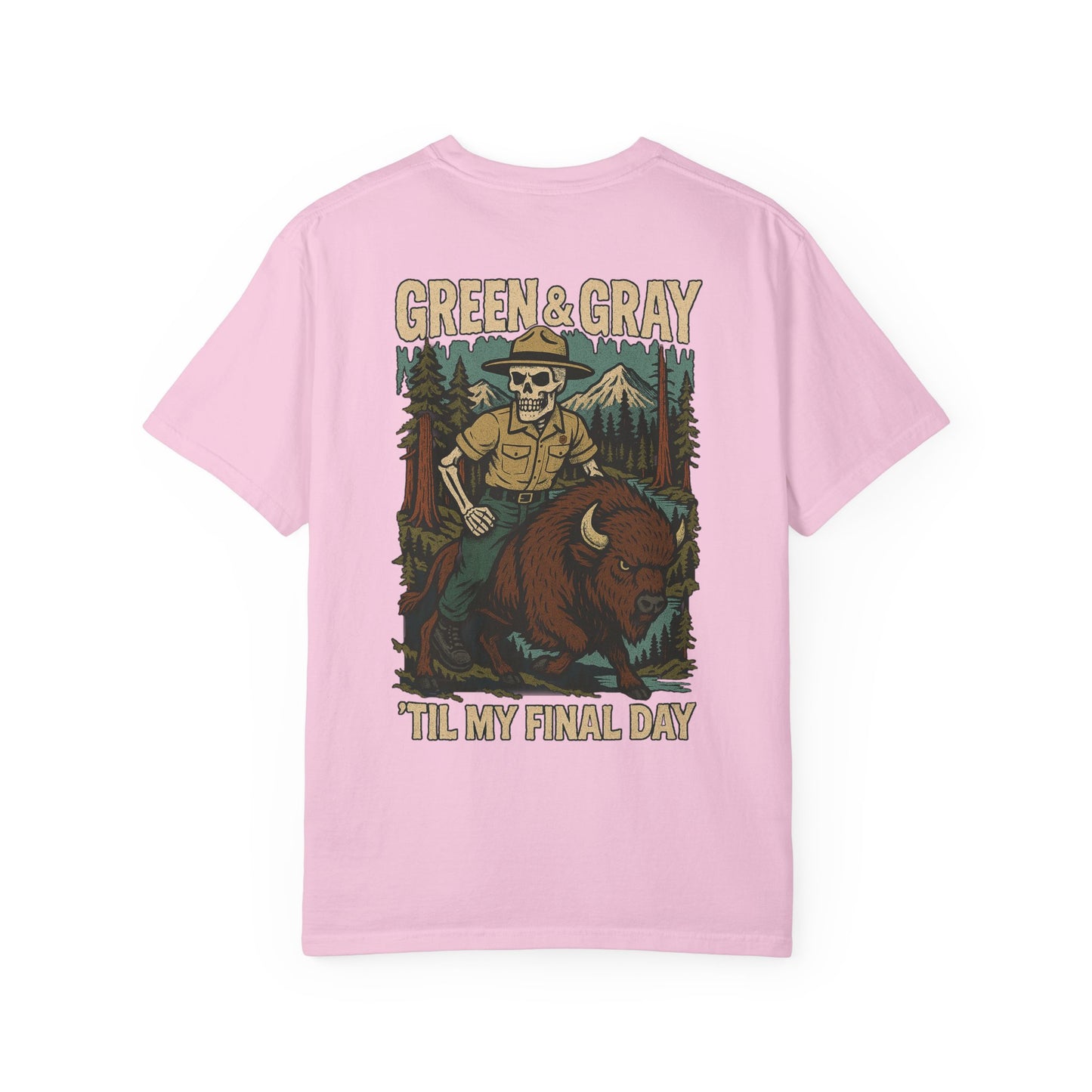 "Green and Grey, Til My Final Day" Premium T-Shirt