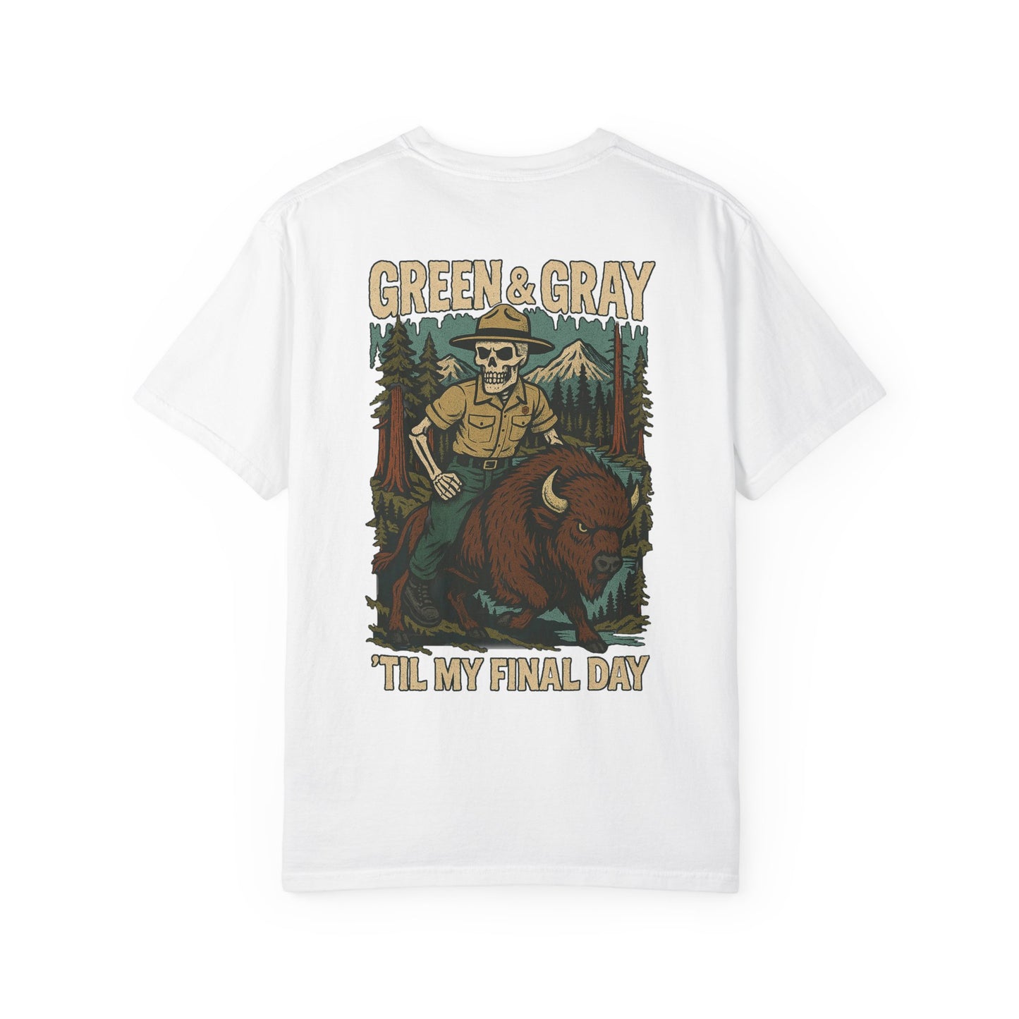 "Green and Grey, Til My Final Day" Premium T-Shirt