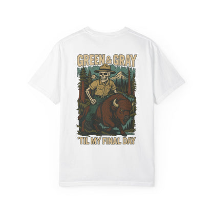 "Green and Grey, Til My Final Day" Premium T-Shirt