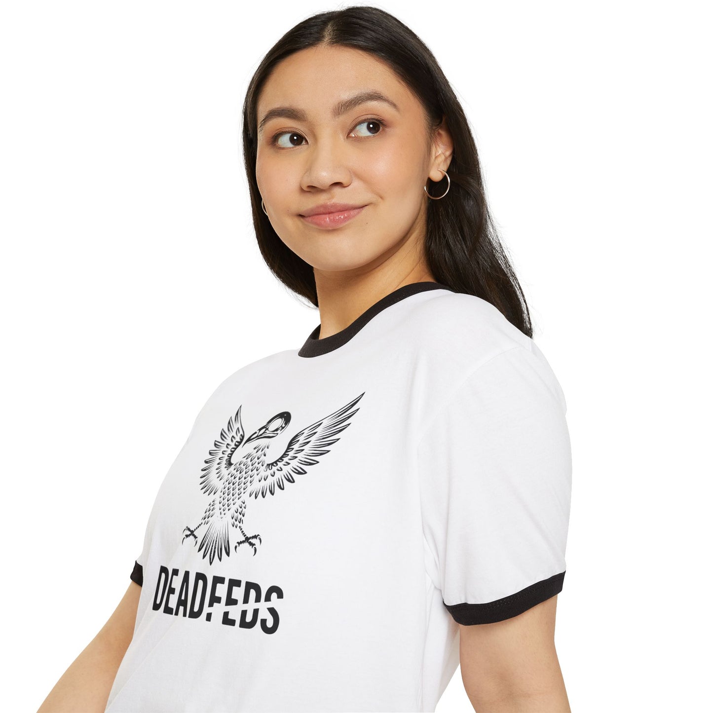 DeadFeds  Emblem Unisex Cotton Ringer T-Shirt