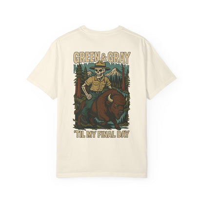 "Green and Grey, Til My Final Day" Premium T-Shirt