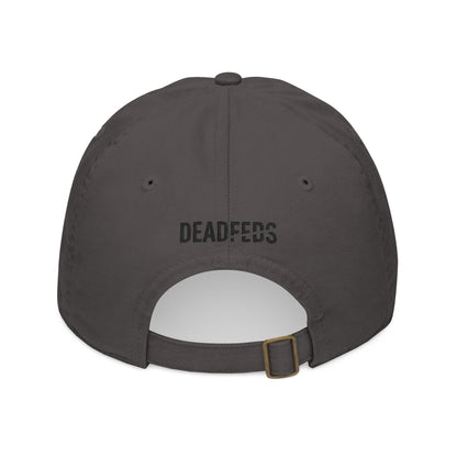 'Together in Trauma' Vintage Skeleton Dance Dad Hat - Embroidered Organic Hat