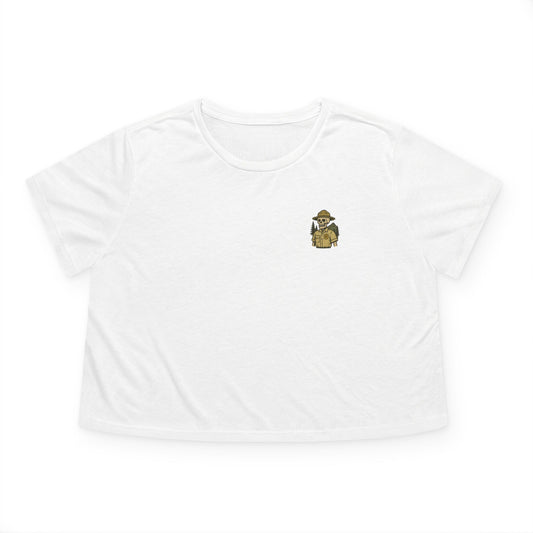 "Green and Grey, Til My Final Day" Crop Top Tee Bella