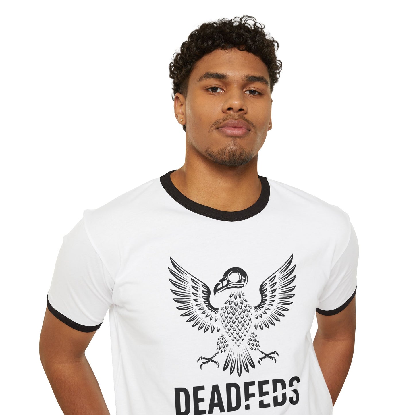 DeadFeds  Emblem Unisex Cotton Ringer T-Shirt