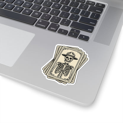 Flat Hat Tarot Sticker for Laptop & Decor