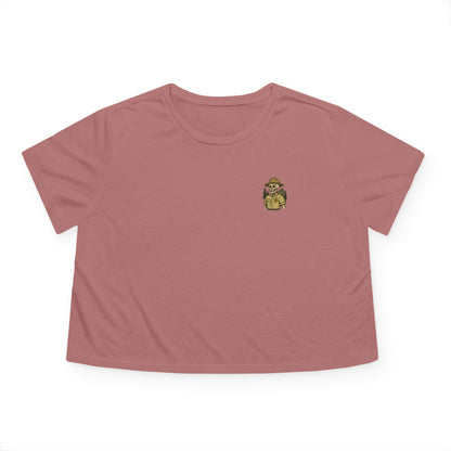 "Green and Grey, Til My Final Day" Crop Top Tee Bella