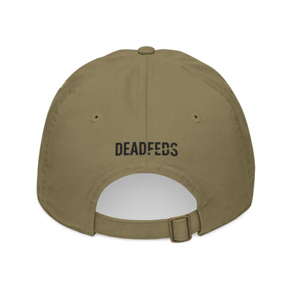 'Together in Trauma' Vintage Skeleton Dance Dad Hat - Embroidered Organic Hat