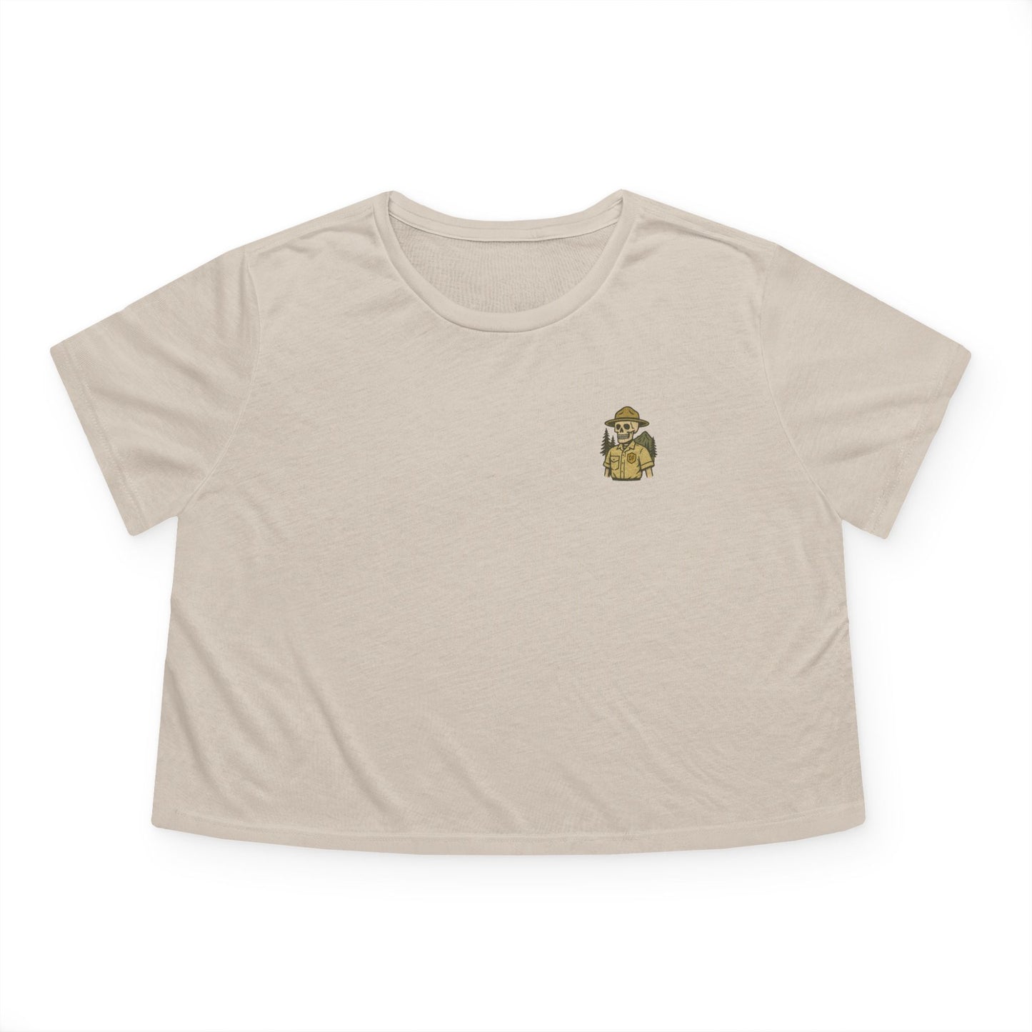 "Green and Grey, Til My Final Day" Crop Top Tee Bella