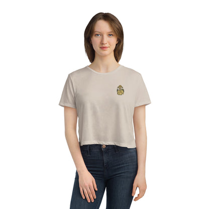 "Green and Grey, Til My Final Day" Crop Top Tee Bella