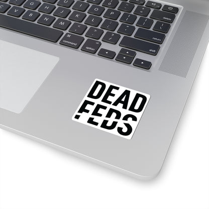 DeadFeds Logo Square Sticker for Laptop & Decor