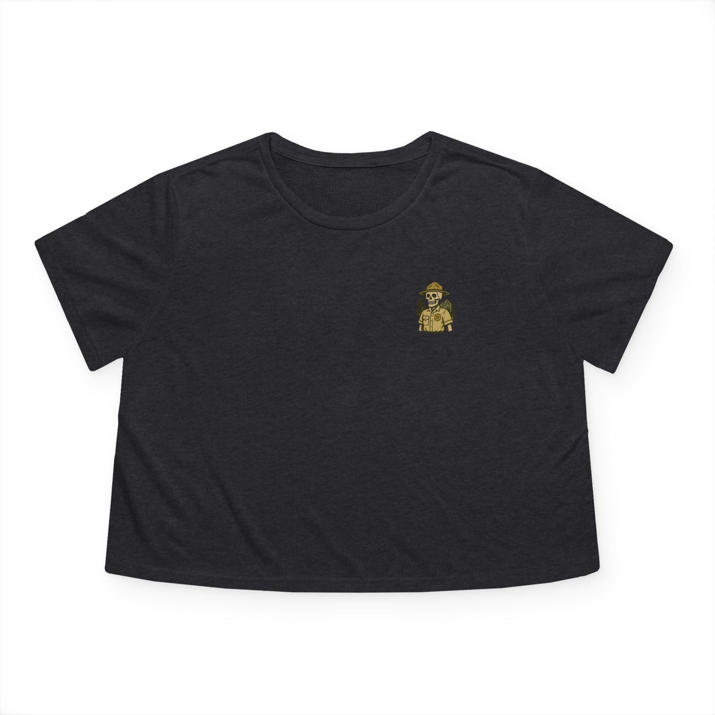 "Green and Grey, Til My Final Day" Crop Top Tee Bella