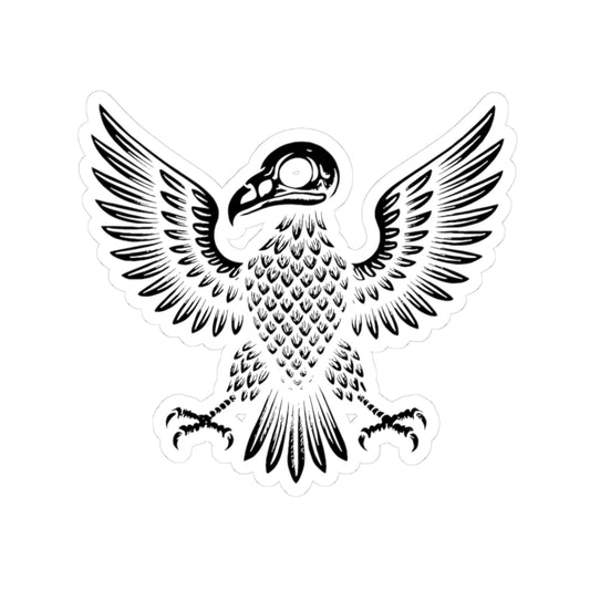 DeadFeds Emblem Sticker - Black on White Cutout - Perfect for Laptops, Water Bottles, & More!