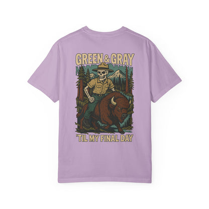 "Green and Grey, Til My Final Day" Premium T-Shirt