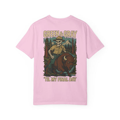 "Green and Grey, Til My Final Day" Premium T-Shirt