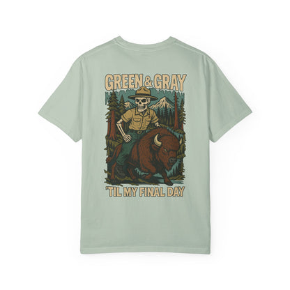 "Green and Grey, Til My Final Day" Premium T-Shirt