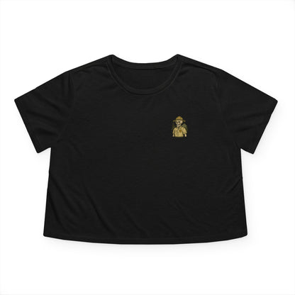"Green and Grey, Til My Final Day" Crop Top Tee Bella