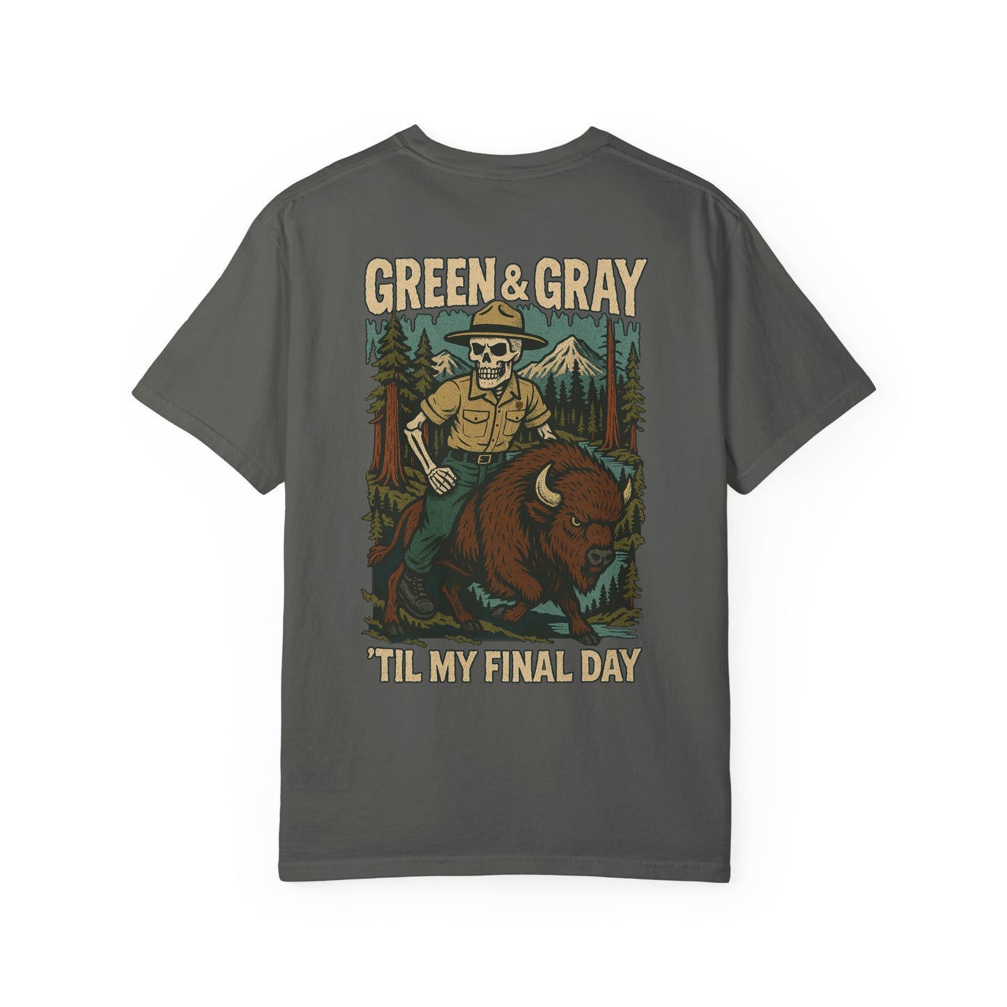 "Green and Grey, Til My Final Day" Premium T-Shirt