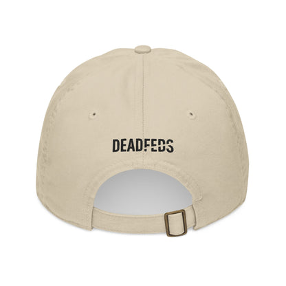 'Together in Trauma' Vintage Skeleton Dance Dad Hat - Embroidered Organic Hat